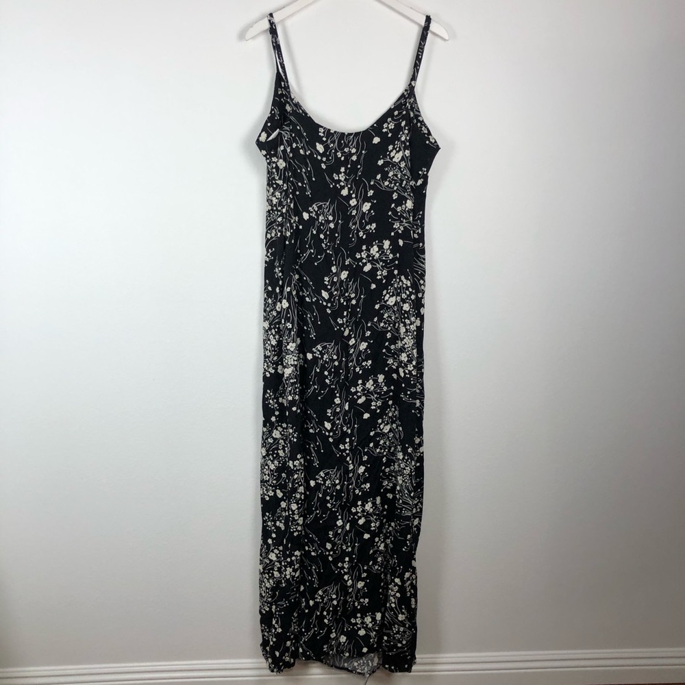 Reformation Harlowe black floral maxi slit dress - Picture 6 of 6